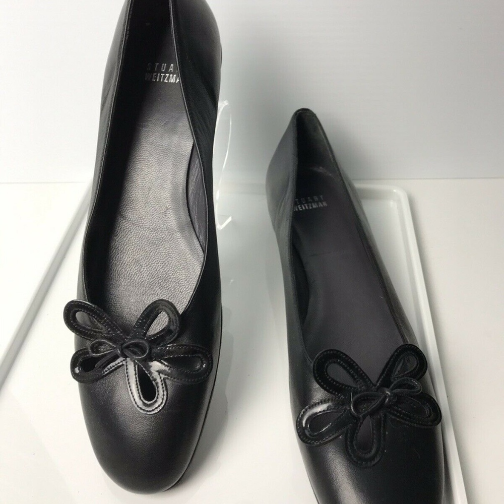 Stuart Weitzman Black Flats 9.5 Neo-lite